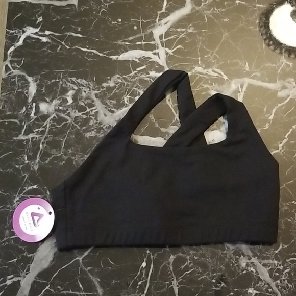 Affinity Black One Shoulder Sports Bra - Picture 3 of 6